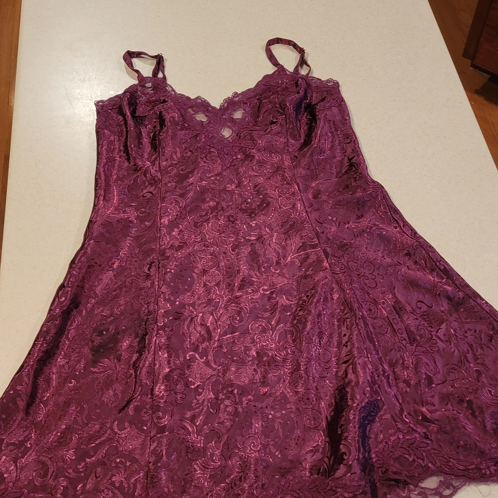 Victoria's Secret Lace Chemise in Rich Purple